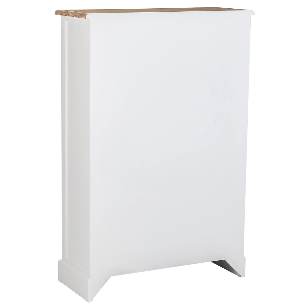 Scarpiera in legno bianco 80x120,5x33