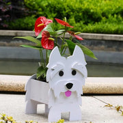 Vaso per cani Westie in PVC, forma rettangolare, per giardino interno, piante grasse e decorazione di interni