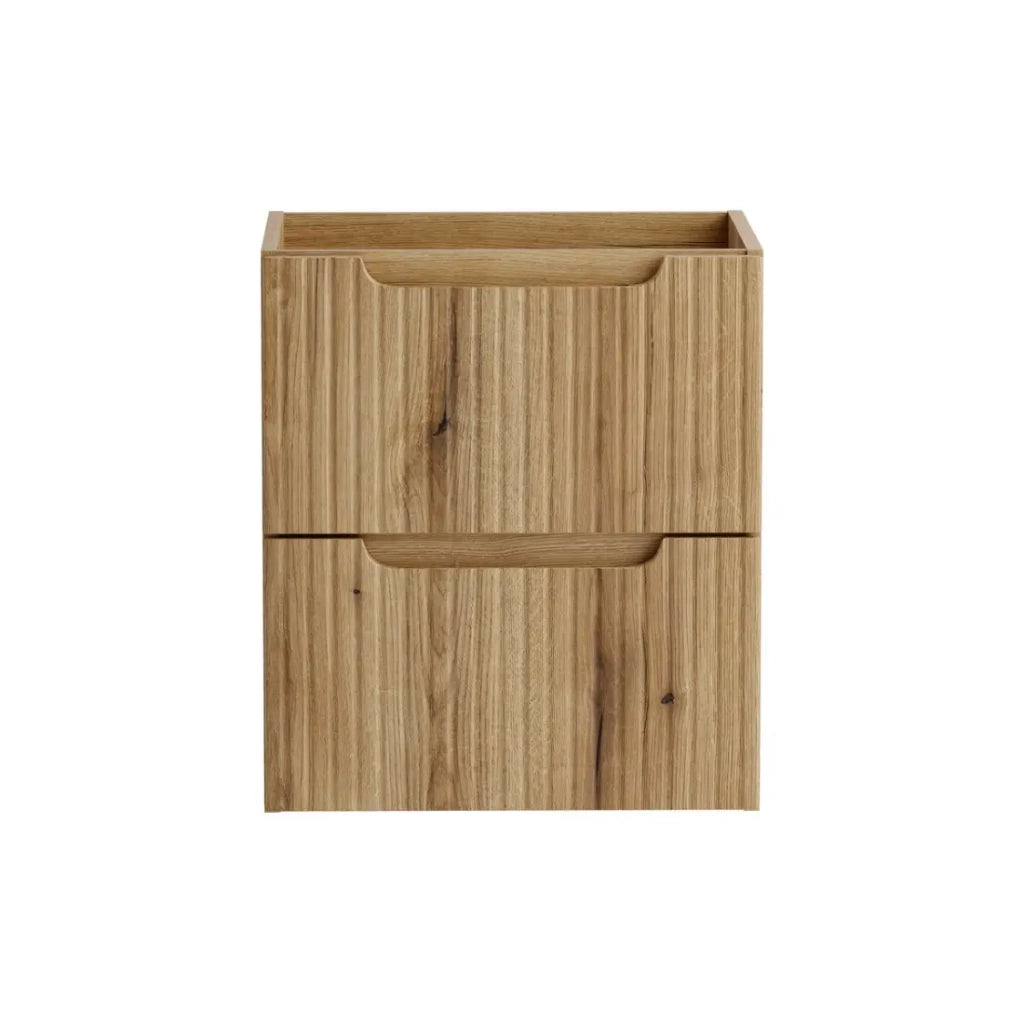 Mobile sottolavabo VANO 50 cm in rovere sospeso con 2 cassetti