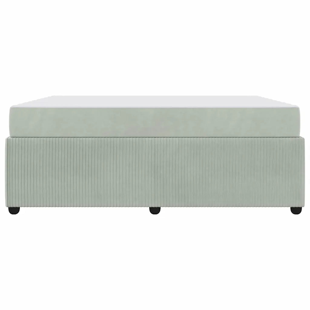 Struttura del letto Grigio chiaro 180 x 200 cm Tessuto