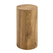 TAVOLINO rotondo 30x55 cm in MDF effetto legno, colore legno
