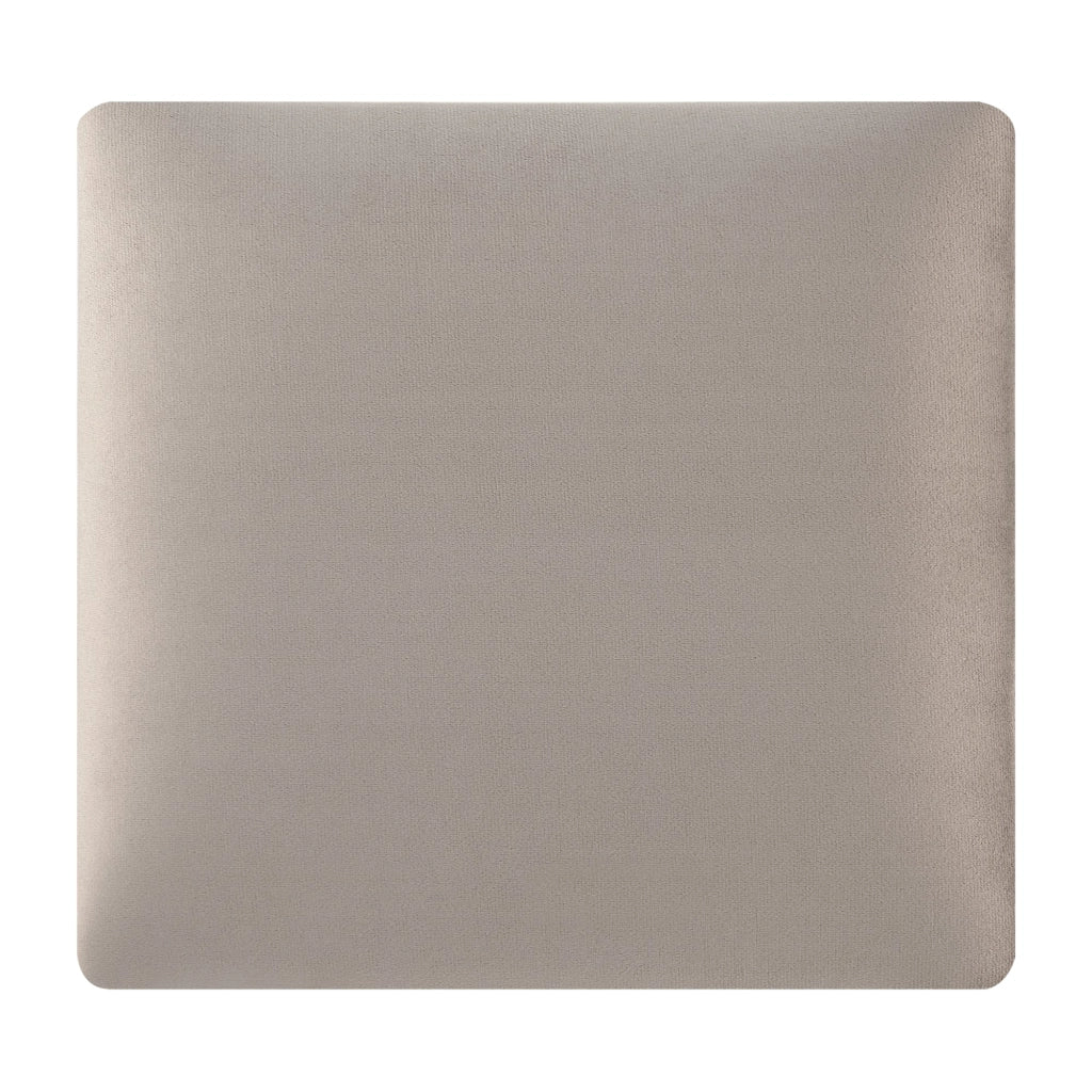 Set di 4 cuscini da parete in velluto 30 x 30 cm grigio chiaro 03_0010646