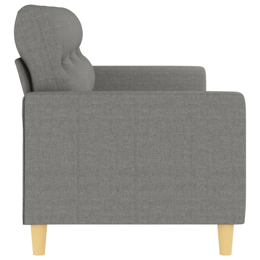 Divano a 3 Posti Grigio Scuro 210 cm in Tessuto 348808