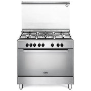 De'Longhi DEMX 96 SG Cucina a Gas 5 Fuochi Forno Elettrico Multifunzione 83 L Classe A (88,7x90x60 cm) colore Inox