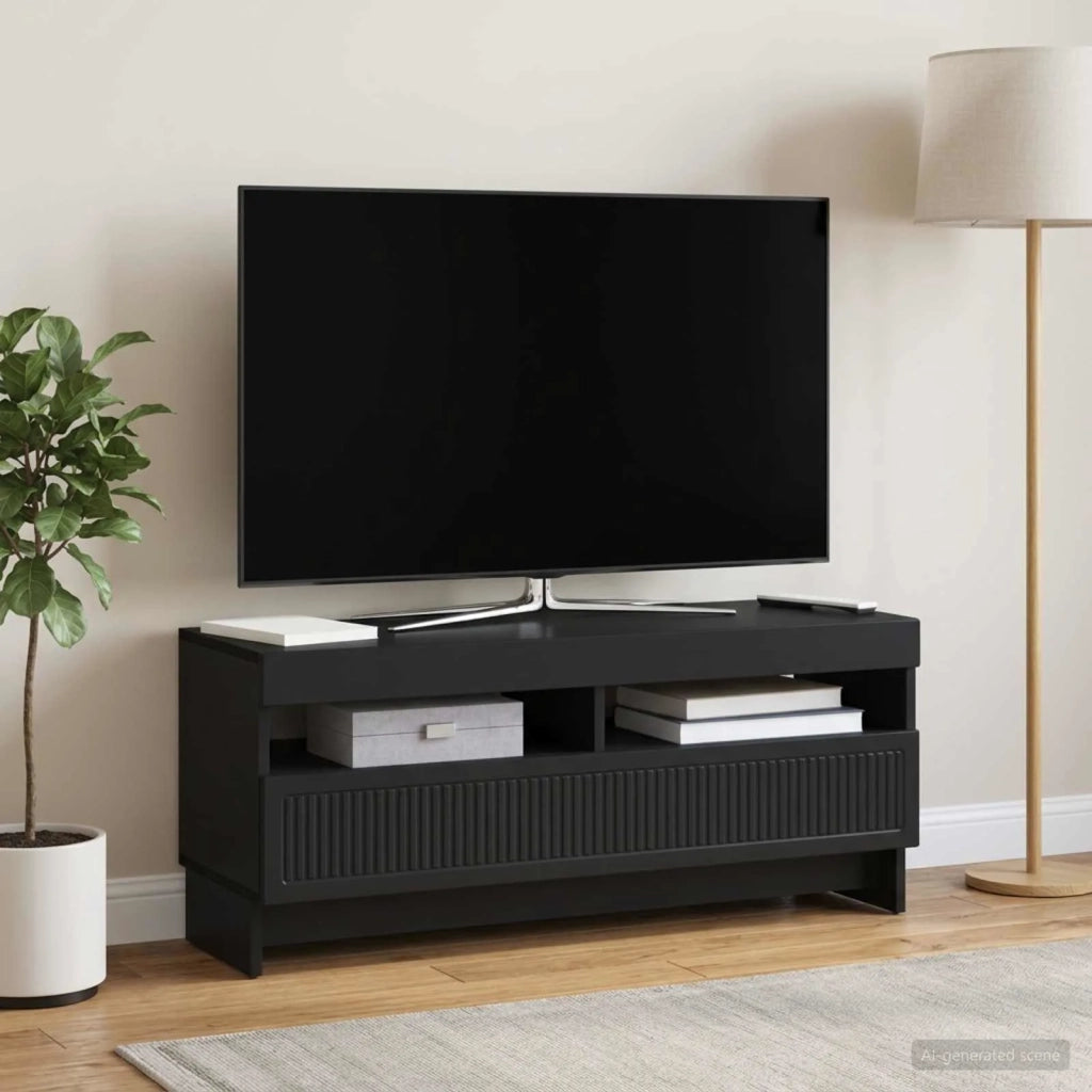 Mobile TV LED Nero Legno ingegnerizzato 896106