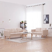Set Divani 2 pz in Tessuto Crema 276851