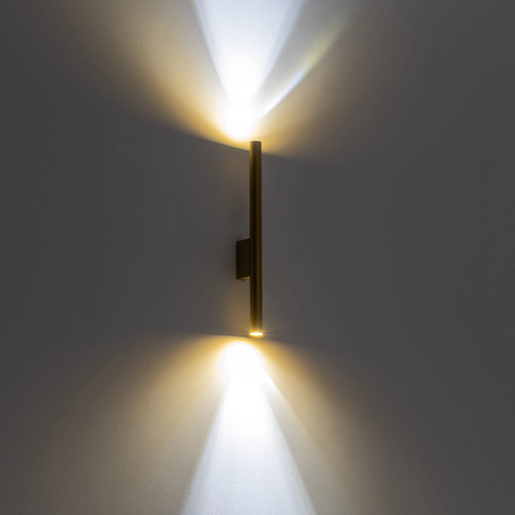 Applique tubo doppia luce ottone 2x10W G9 Nowodvorski
