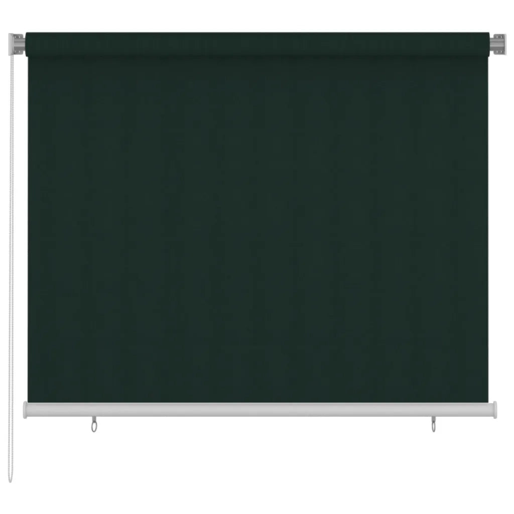 Tenda a Rullo per Esterni 180x140 cm Verde Scuro HDPE