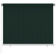 Tenda a Rullo per Esterni 180x140 cm Verde Scuro HDPE
