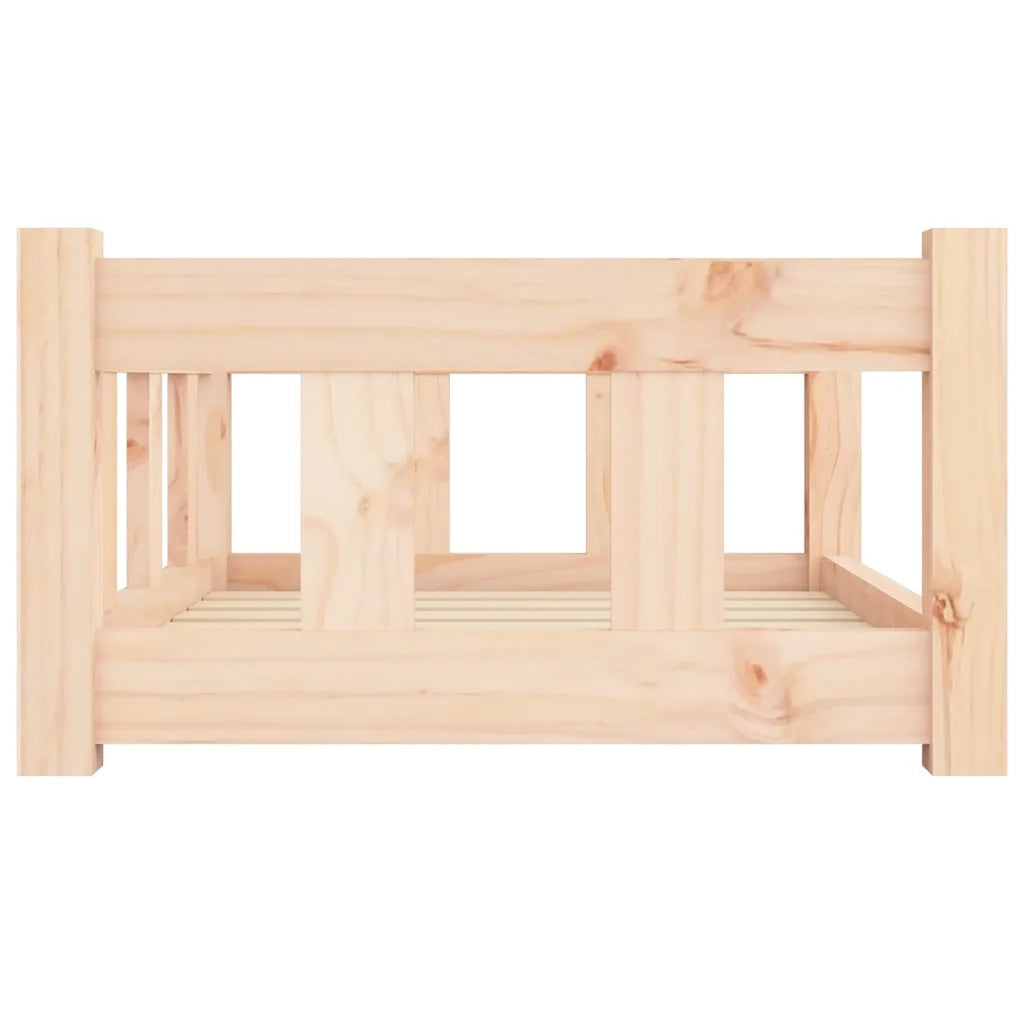 Cuccia per Cani 65,5x50,5x28 cm in Legno Massello di Pino 820187