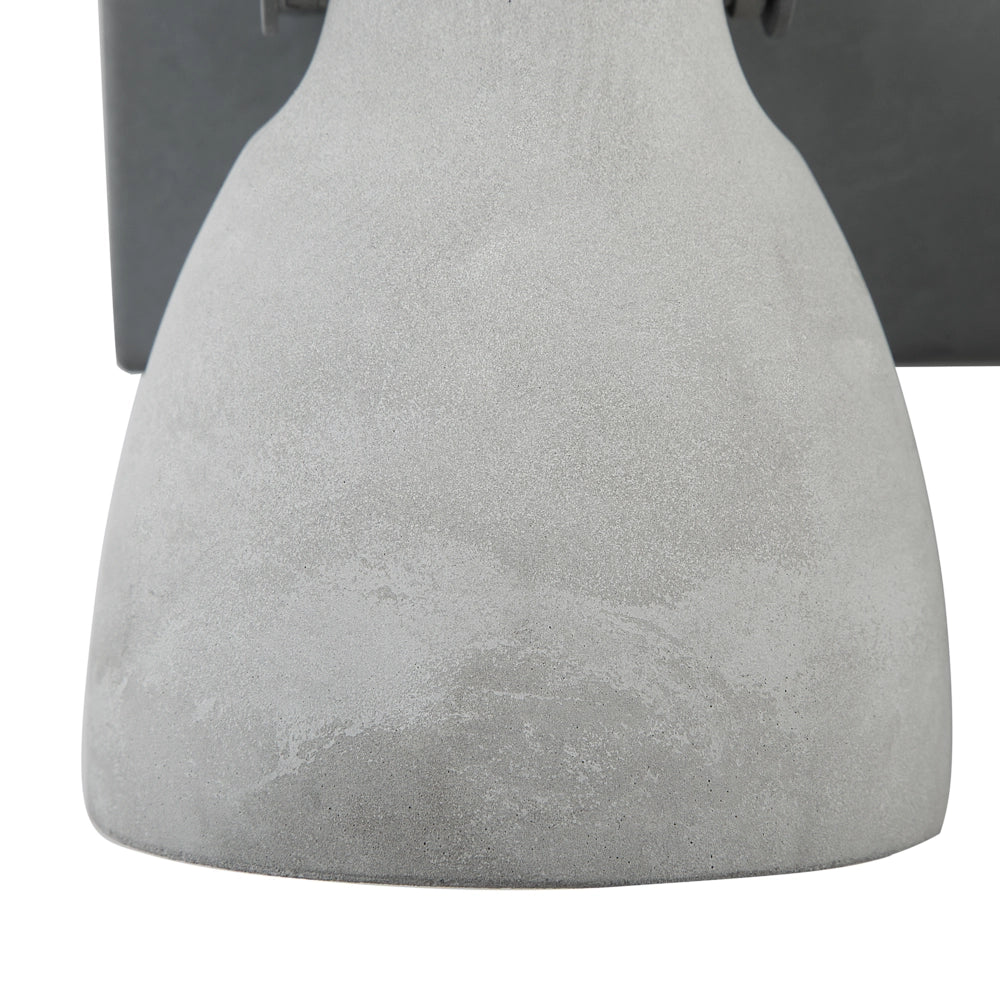 Lampada da Parete 3 Luci Grigio Cemento Industriale stile moderno