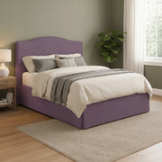 Bebington, Letto Matrimoniale Sfoderabile Made in Italy, Viola Lilla
