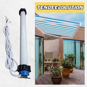 Motore Elettrico Professionale per Tapparelle e Tende da Sole, 100 Kg/50 Nm - Silenzioso - Garanzia 5 Anni - Per Rullo Ø70 mm