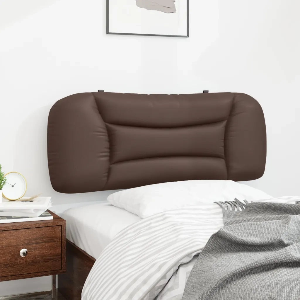 Cuscino Testiera Marrone 100 cm in Similpelle