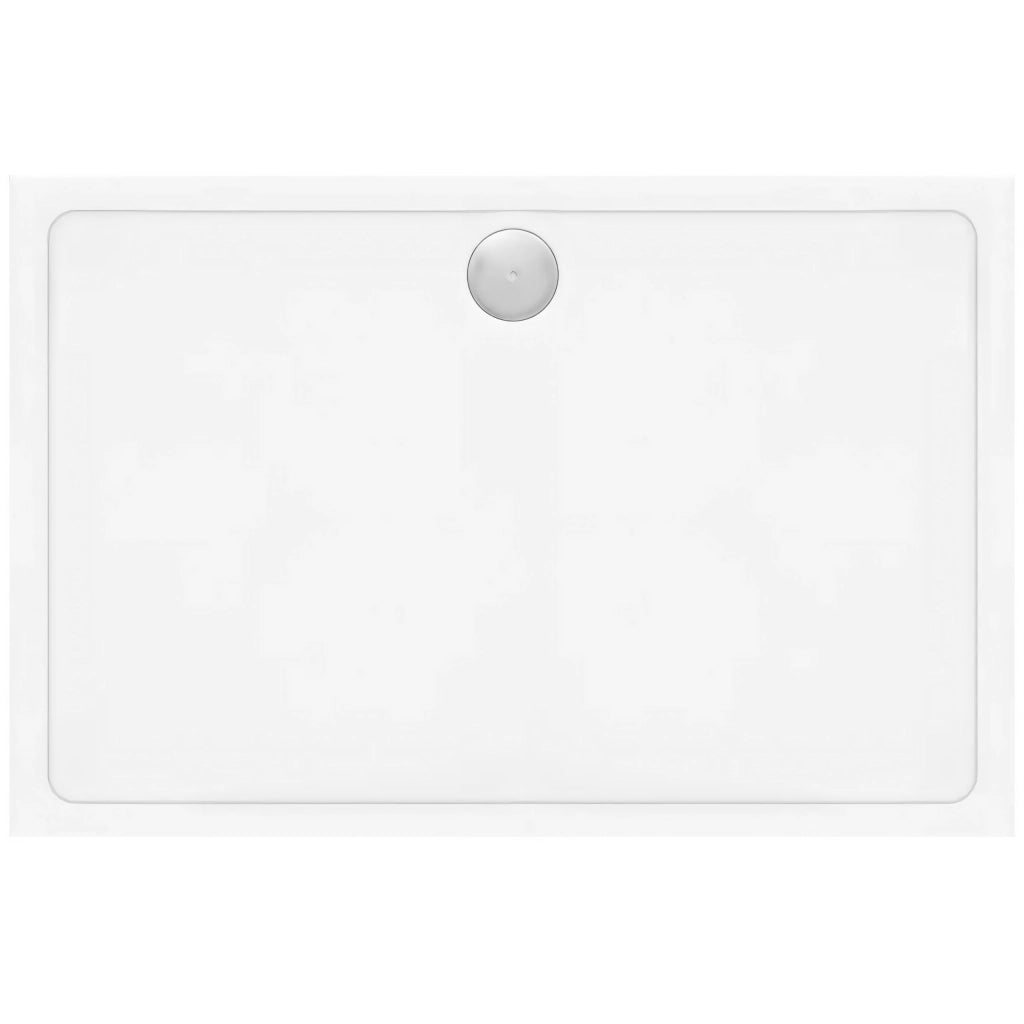 Piatto Doccia Acrilico Rea Savoy White 80x100 Copertura oro spazzolato