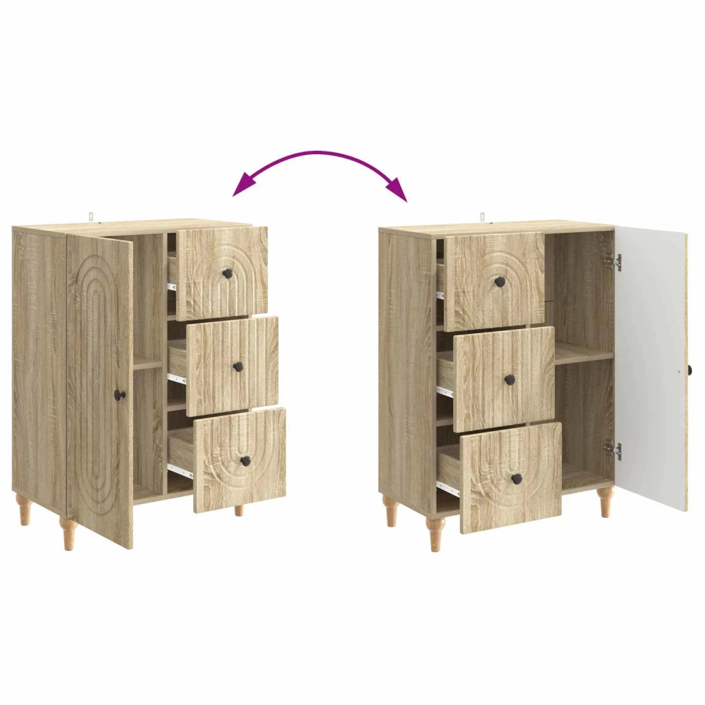 Credenza Rovere Sonoma 66 x 34,5 x 90 cm Legno ingegnerizzato