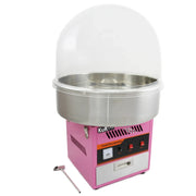 Macchina Zucchero Filato Rosa Retrò 50 cm Acciaio Inox