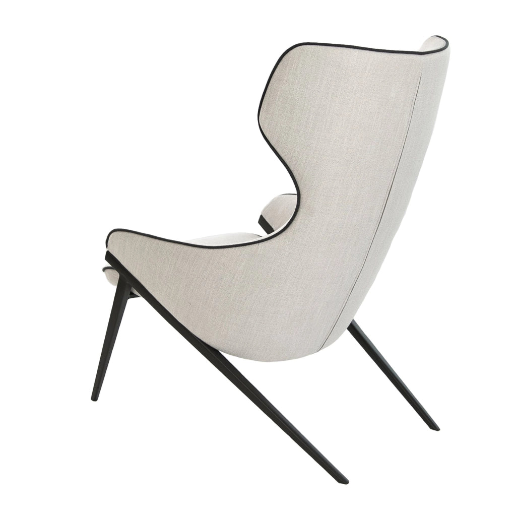 Poltrona in tessuto grigio