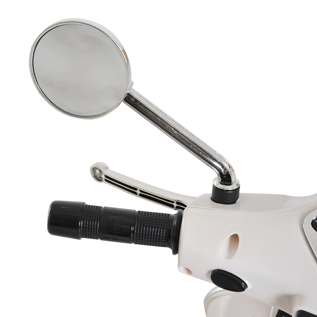 Moto Elettrica per Bambini 3-6 Anni con Licenza VESPA ¨C Xylo ¨C Bianco, 2-3 km/h, Musica e Clacson, 25 kg