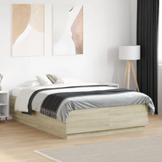 Giroletto-Struttura Letto Rovere Sonoma 140x190 cm in Legno Multistrato 613409