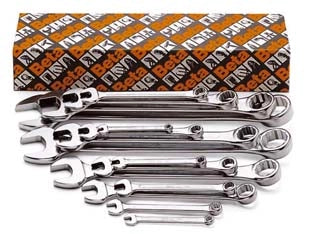 CHIAVI COMBINATE CROMATE ART.42N/S- - ART.42N/S26 in serie pz.26 da 6 a 32 -  BETA