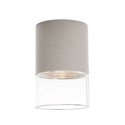 Spot soffitto Maxlight Fusion taupe tondo LED 7W reticolare