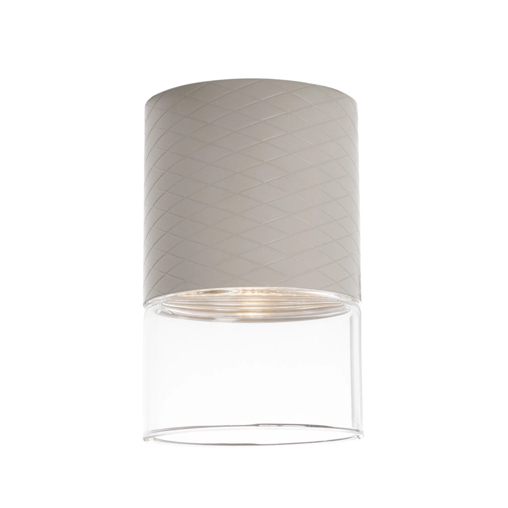 Spot soffitto Maxlight Fusion taupe tondo LED 7W reticolare