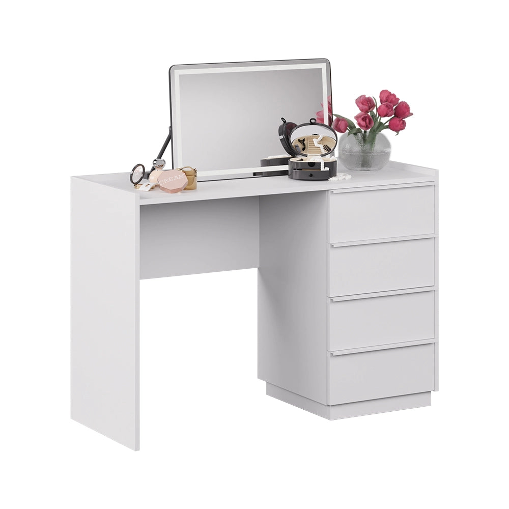 Vicco Tavolo da toeletta Bianco 110 cm con 4 cassetti