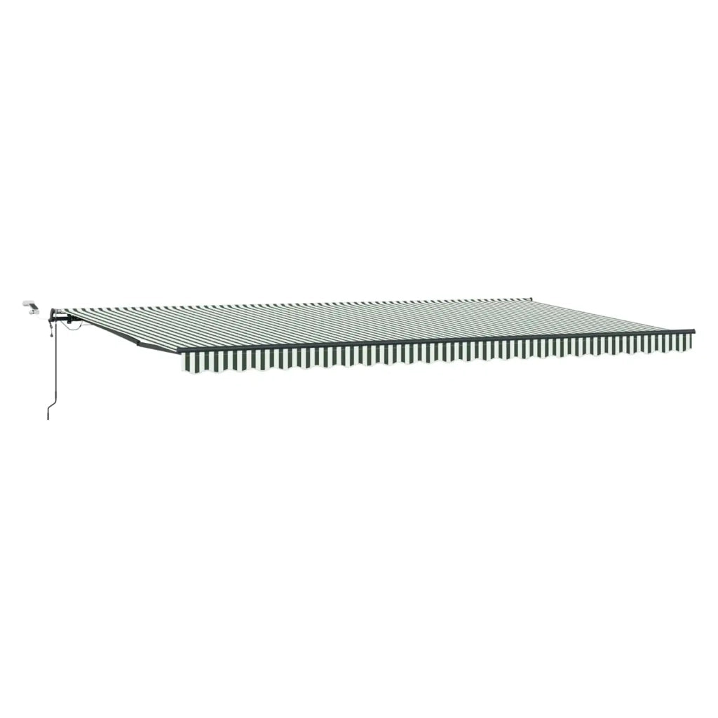 Tessuto per Tenda Verde e Bianco 600 x 350 x 165 cm Poliestere 3331812