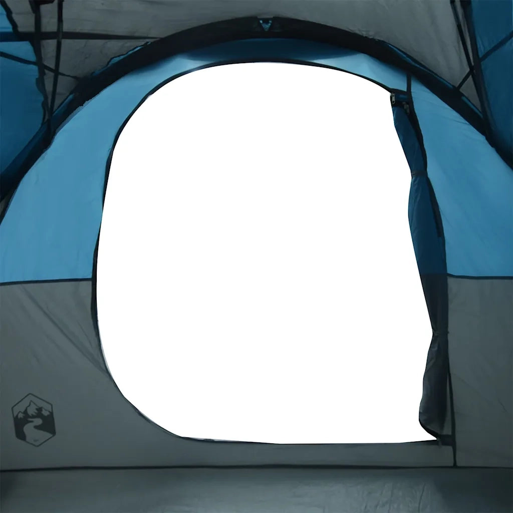Tenda Familiare a Tunnel per 6 Persone Blu Impermeabile 4009573