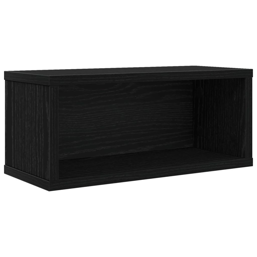 Rack per Stoccaggio CD Rovere Nero 40 x 17 x 17 cm 8012709