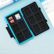Casella di protezione per schede di memoria micro SD SDXC SDHC resistenti all'acqua per Nintendo Switch.