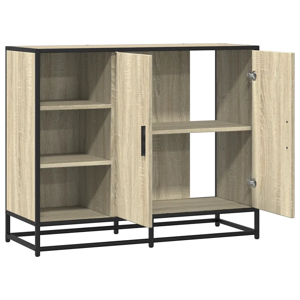 Credenza Rovere Sonoma 92x35x76 cm in Legno Multistrato 849020