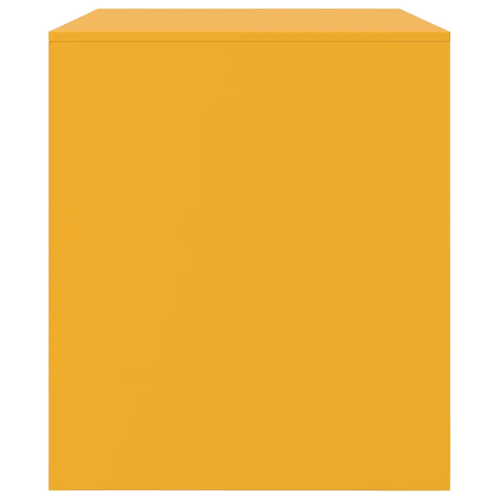 Mobili TV 2 pz Giallo Senape 67x39x44 cm in Acciaio 841697