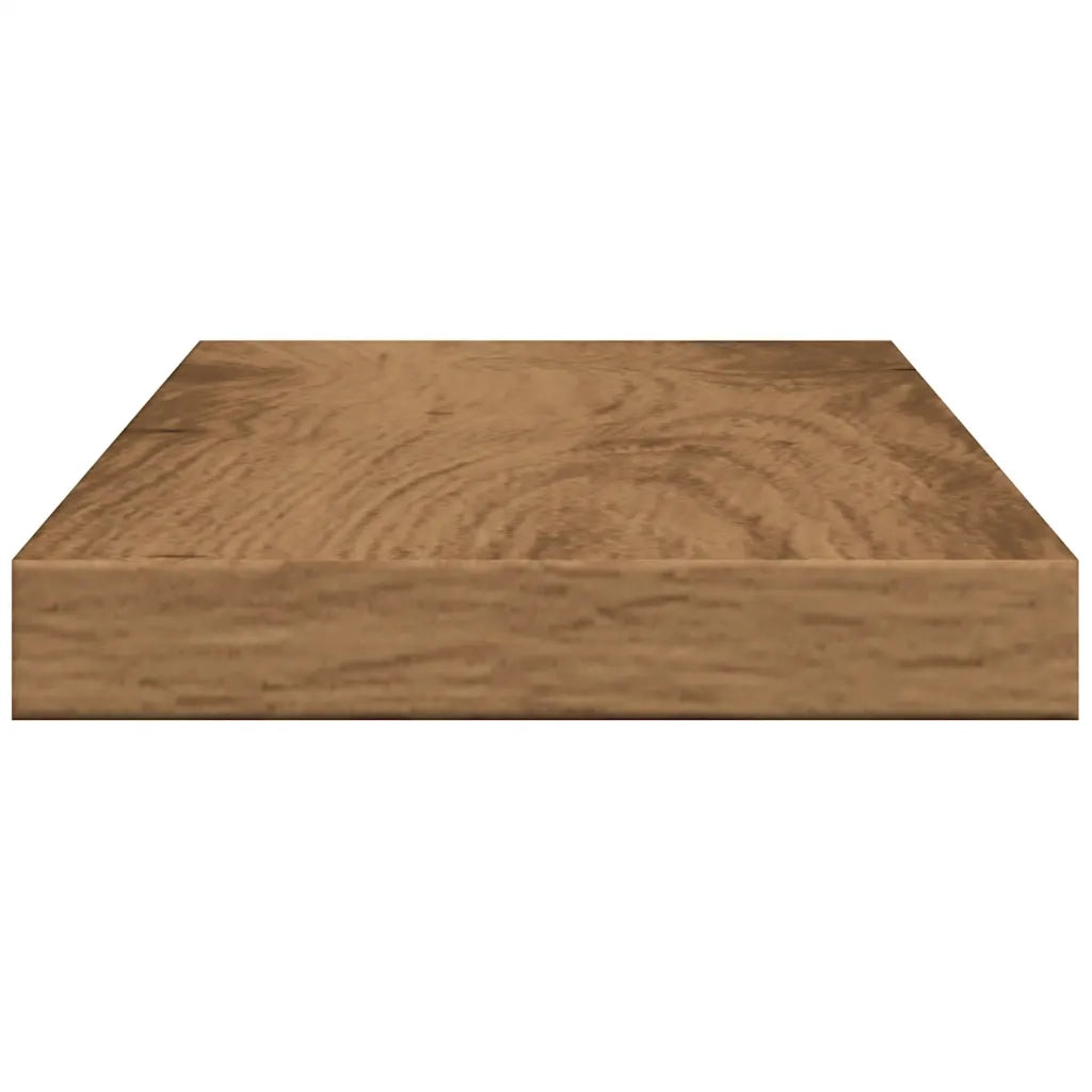 Mensole Parete 4pz Rovere Artigianale 40x10x1,5cm in Truciolato 856290