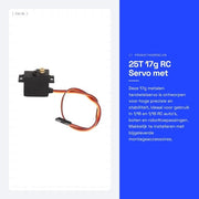Servo RC ad alta precisione - 17g Asse metallico - 25T - Servo mini - Facile da installare - Prestazioni stabili - Motore servo