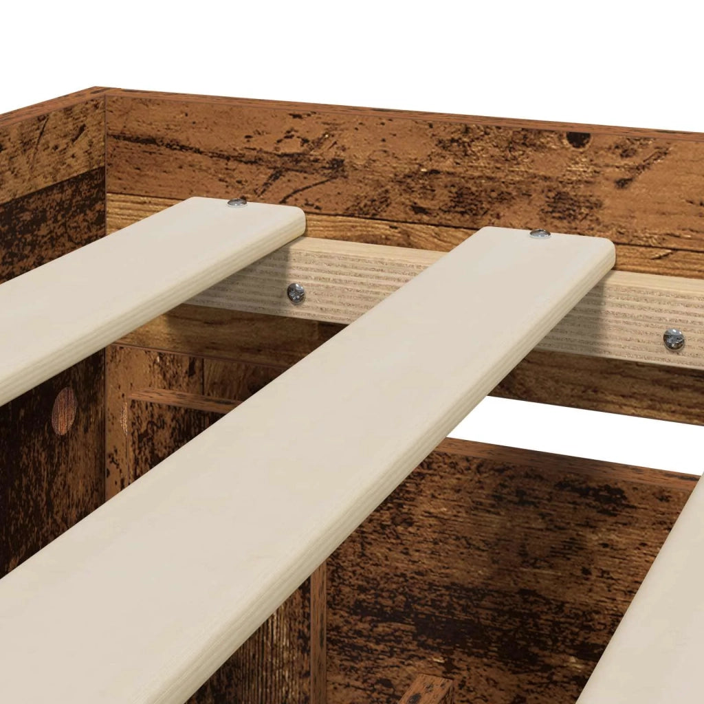 Struttura letto con testata Legno antico 80 x 200 cm 3429680