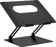 Sedia per laptop ergonomica regolabile in alluminio sostituto di livello per notebook - compatibile con MacBook Air Pro Dell HP Lenovo - laptop da 10 a 14 pollici (Nero)