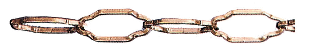 CATENA P/LAMPADARIO FILO SAGOMATO 2,5MM BR*- 15,0 metri