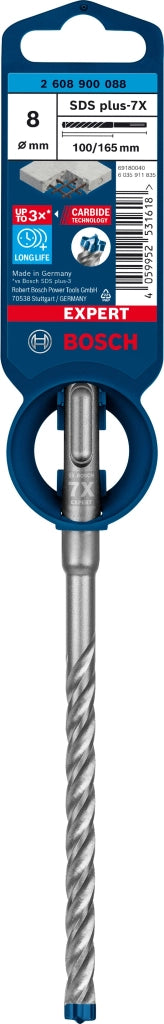 2608900088 - PUNTA BOSCH SDS PLUS 4 TAGLIENTI D.8mm X 100mm X 165mm