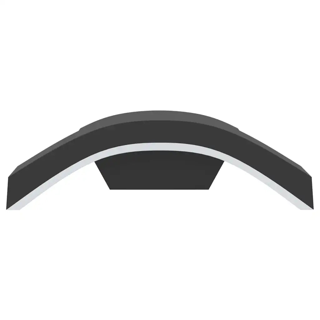 Applique per Esterni con LED 2 pz Nere Alluminio Pressofuso
