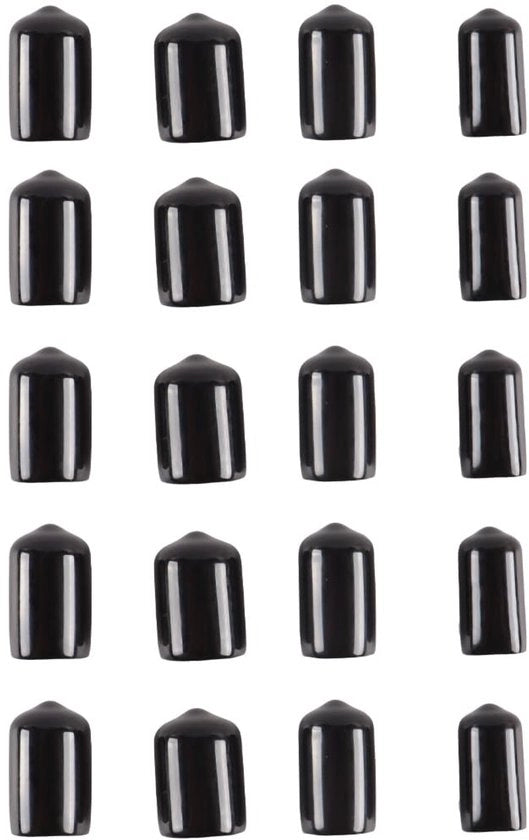 Set di protezioni per punte 20 pezzi - gomma - protezione dall'umidità e dalla polvere - durata prolungata - alta resistenza - compatibile con punte da 10/12/13/14 mm - protezioni per punte da Keu