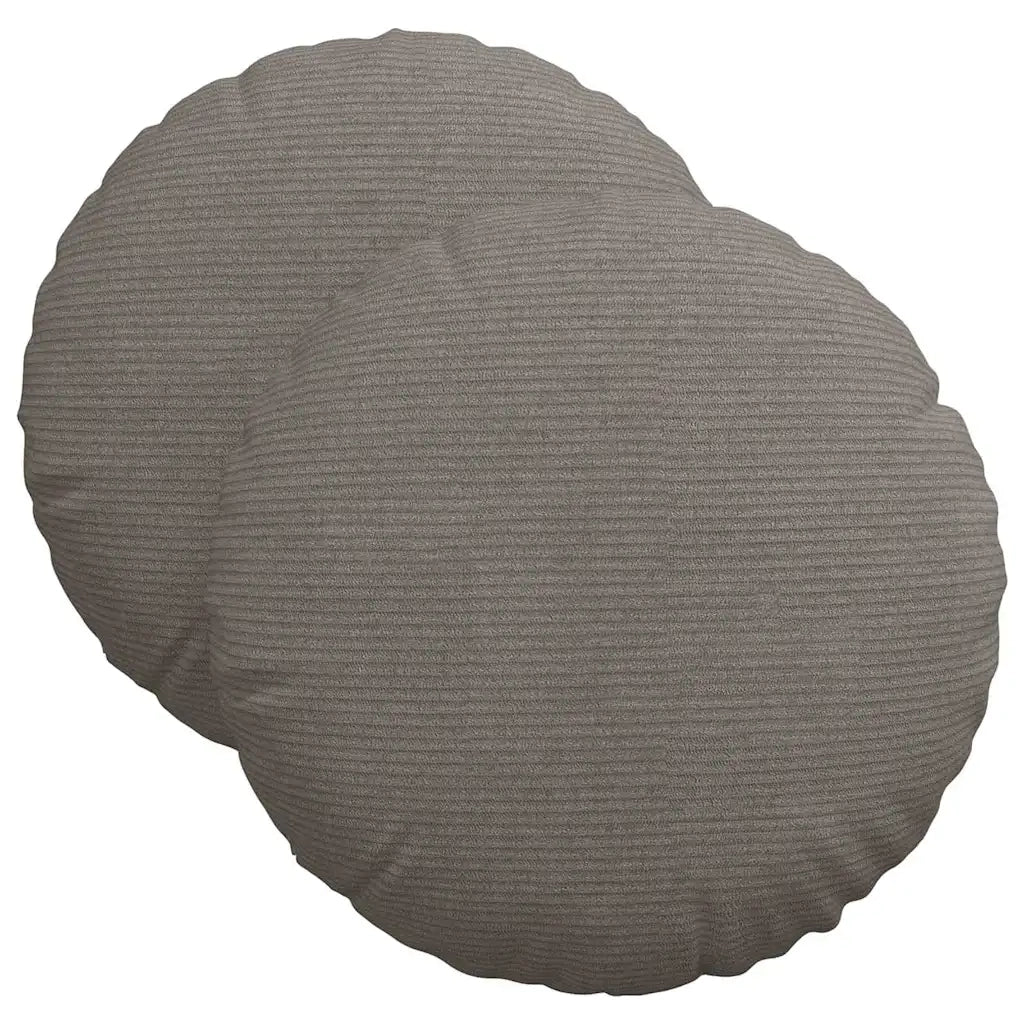 Cuscini per Seduta 2 pz | Cuscini per sedie Grigio chiaro ? 40 cm Tessuto in Cords