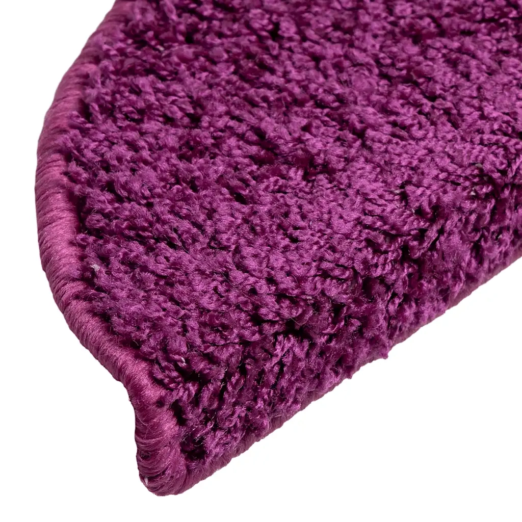 Tappetini per scale 10 pz 56x17x3 cm Viola Semicircolari 149793