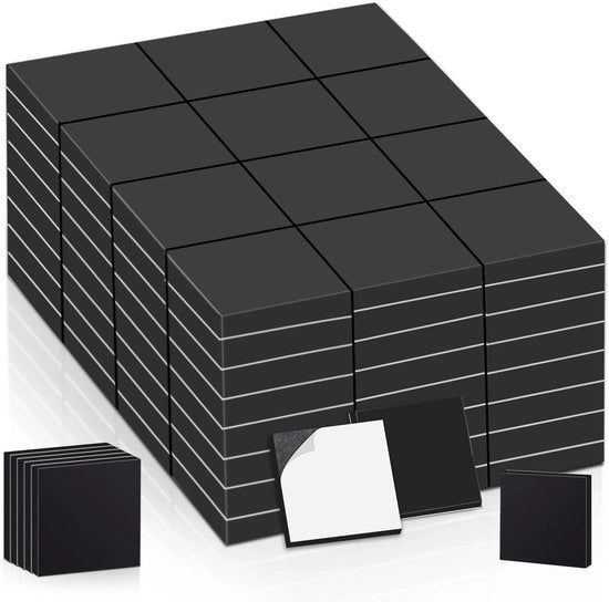 Pannelli magnetici autoadesivi - Magnetici quadrati potenti - 250 pezzi - 10 x 10 x 2 mm