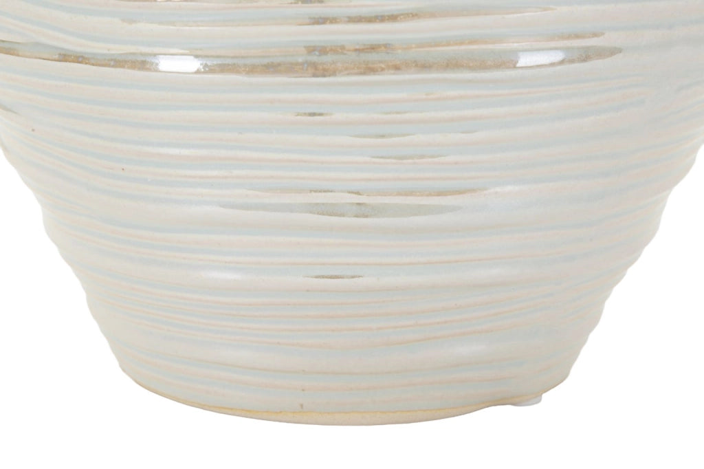 Vaso Perly Round Ø22x20 cm in Ceramica Perla