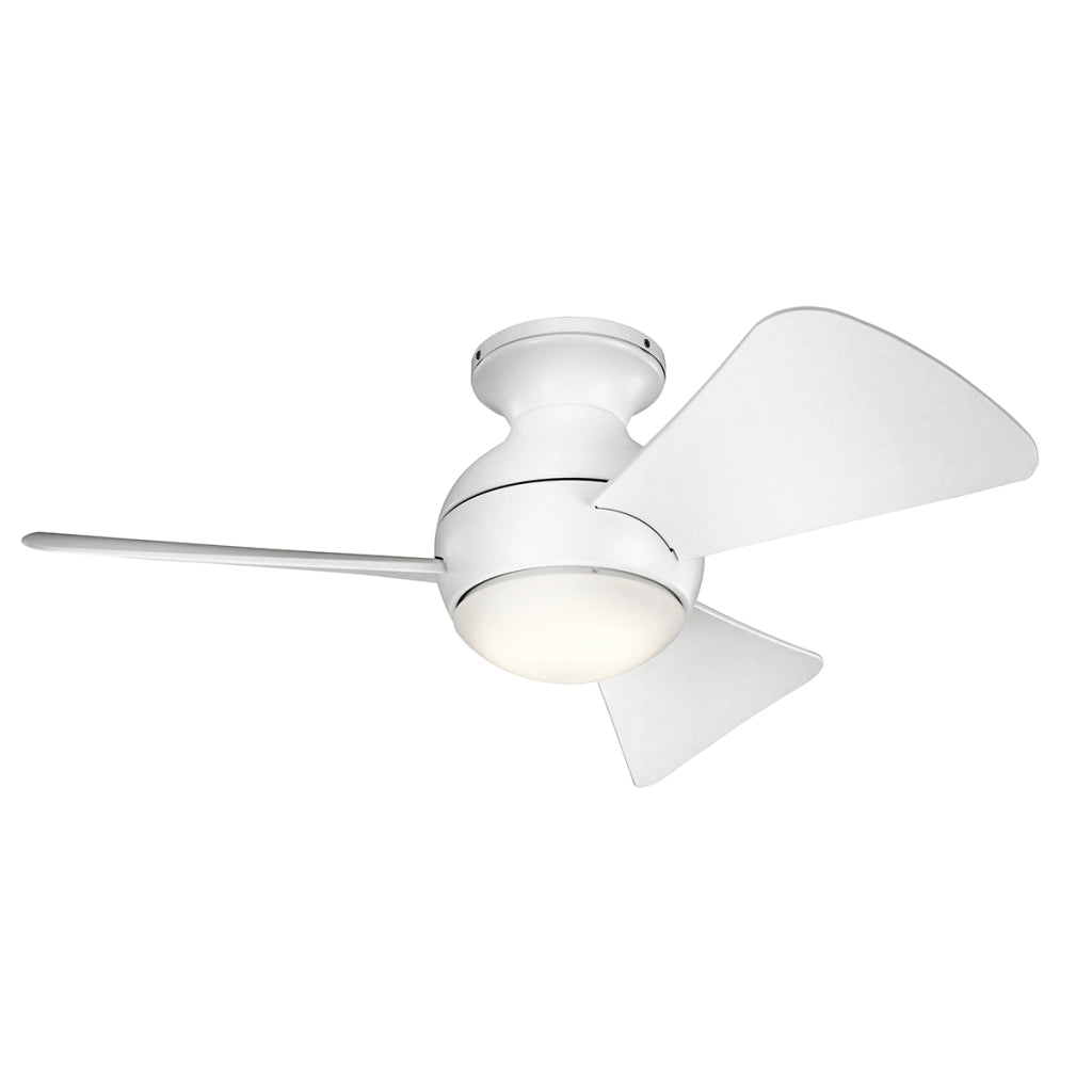 Ventilatore soffitto Kichler Sola 86cm LED 10W bianco