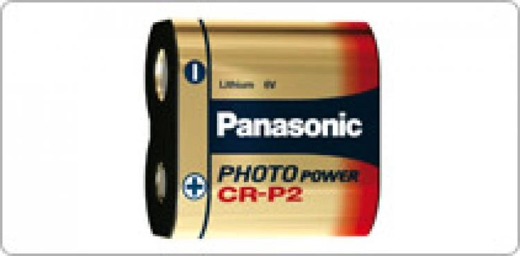 BATTERIA al litio per FOTOGRAFIA CR-P2 Panasonic 6V