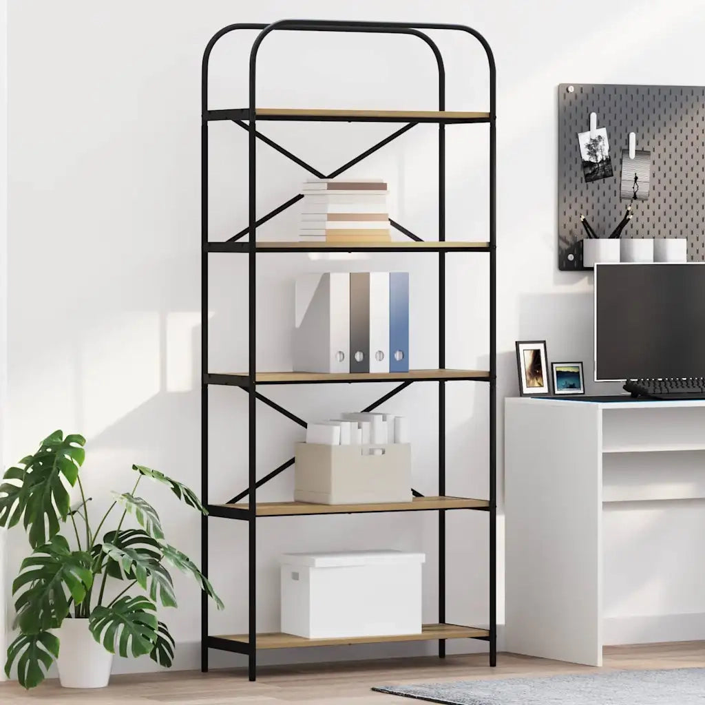 Libreria Rovere artigianale 80 x 30 x 183 cm Legno multistrato 879838