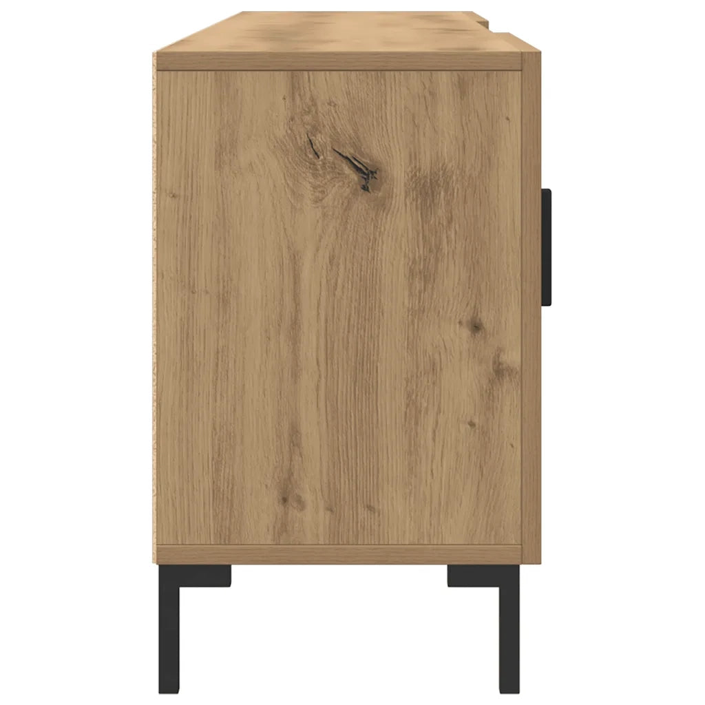 Mobile Porta TV-Mobile per TV-Credenza TV Rovere Artigianale 150x30x50cm in Truciolato 826963